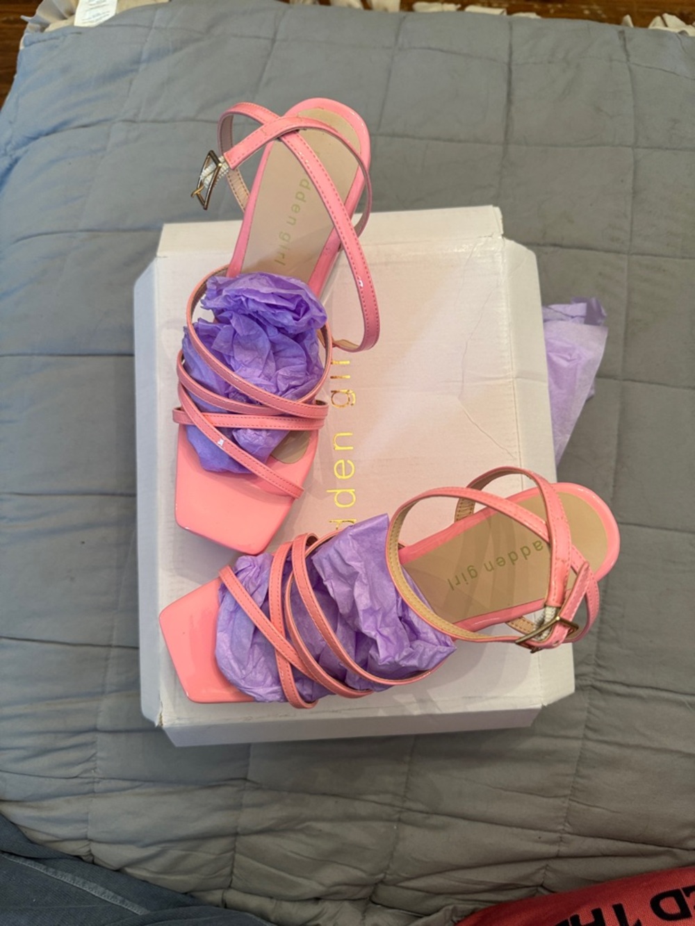 Madden Girl Pink Strappy Heeled Sandals
